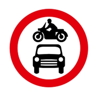 No motor vehicles