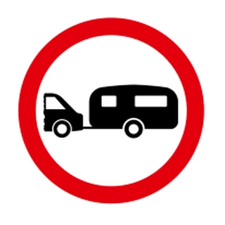 No towed caravans
