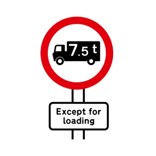 No goods vehicles over maximum gross weight