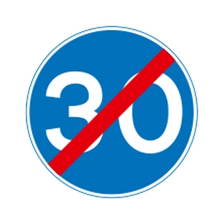 End of minimum speed