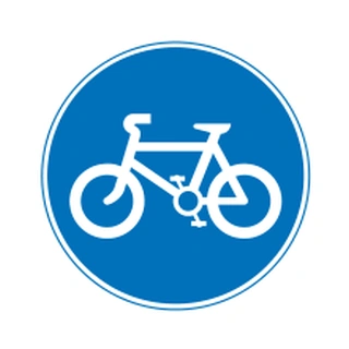 Route to be used by pedal cycles only
