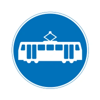 Trams only