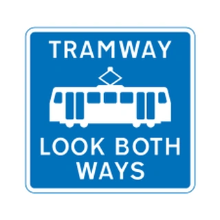Pedestrian crossing point over tramway