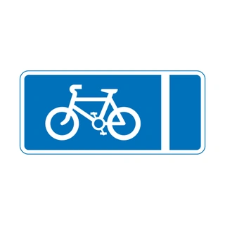 With-flow pedal cycle lane