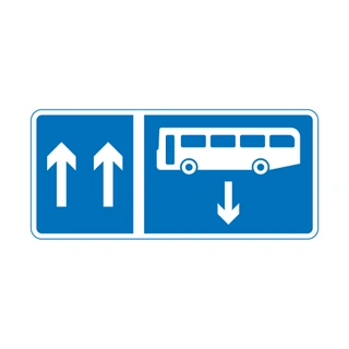 Contra-flow bus lane