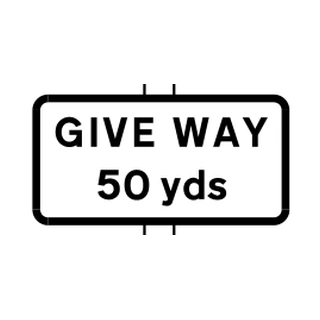 Distance to Give Way line ahead