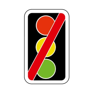 Traffic signals not in use