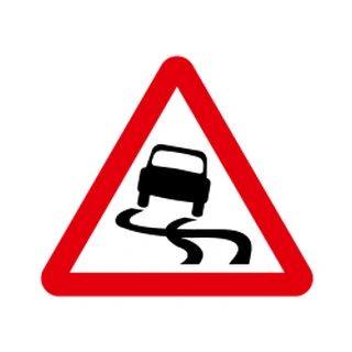 Slippery road