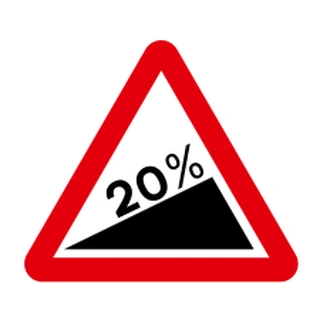 Steep hill upwards