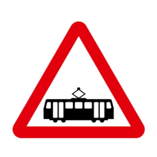 Level crossing with barrier or gate ahead