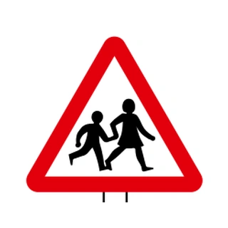 School crossing patrol ahead