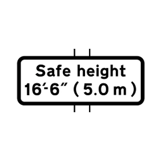 Safe height indicated