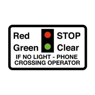Level crossing with phone crossing operator