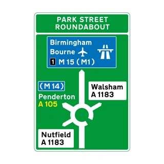 On approaches to primary-route junctions