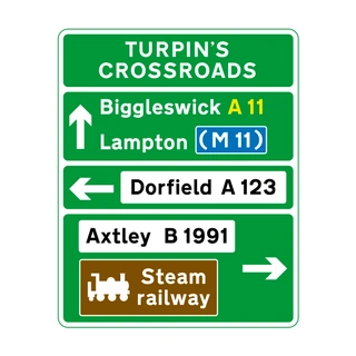 At a primary-route junction