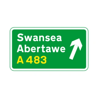 On approaches to primary-route junctions (left turn)