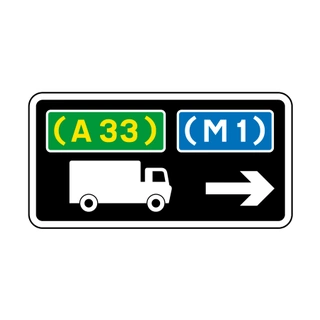 Advisory route for lorries
