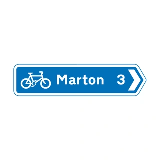 Recommended route for pedal cycles