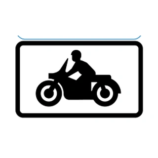 Parking place for solo motorcycles