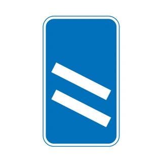 Countdown marker to motorway exit (2 bars)