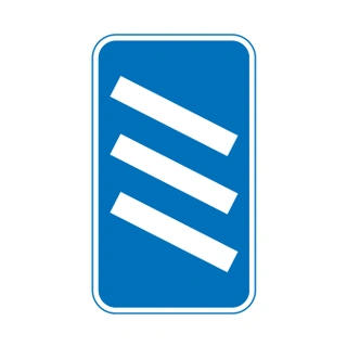 Countdown marker to motorway exit (3 bars)