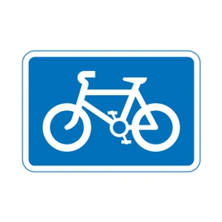 Recommended route for pedal cycles